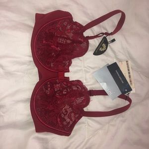 Red Lace Bra -Lou Paris